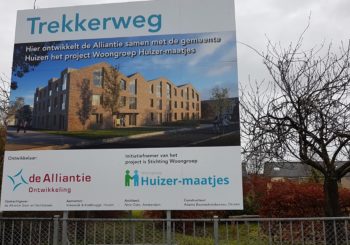 Bouwbord geplaatst