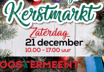 Bezoek zaterdag 21 december onze kraam op de kerstmarkt in Winkelcentrum Oostermeent